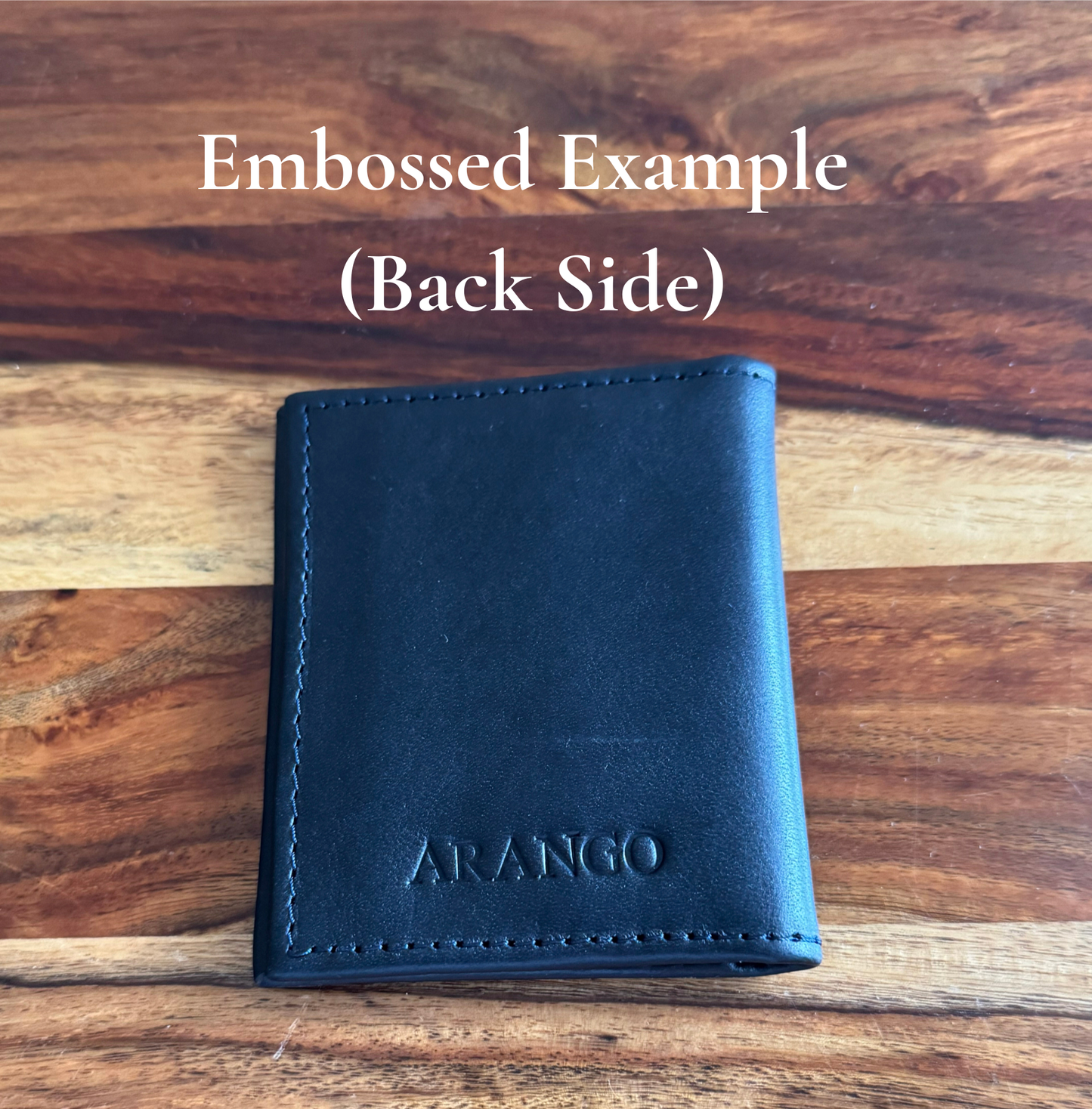 Slim Full Grain Leather Wallet — Personalized Embossing | Andoros Leather